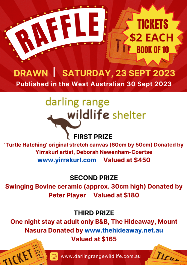 Wildcat Raffle IT’S AN OLD FASHIONED RAFFLE - Darling Range Wildlife Centre
